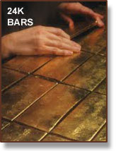 24 karat gold bars